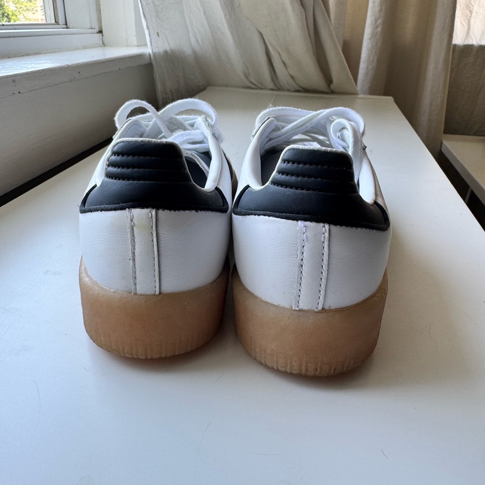 adidas White and Black Women's Sneakers - Picture 3 of 4
